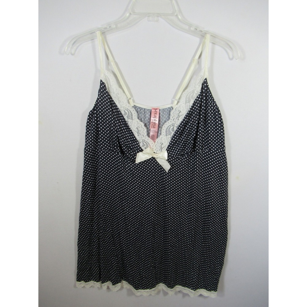 NEW Seraphina Leg Avenue Babydoll Chemise Plus Size 3X/4X Sleeveless Polka Dot